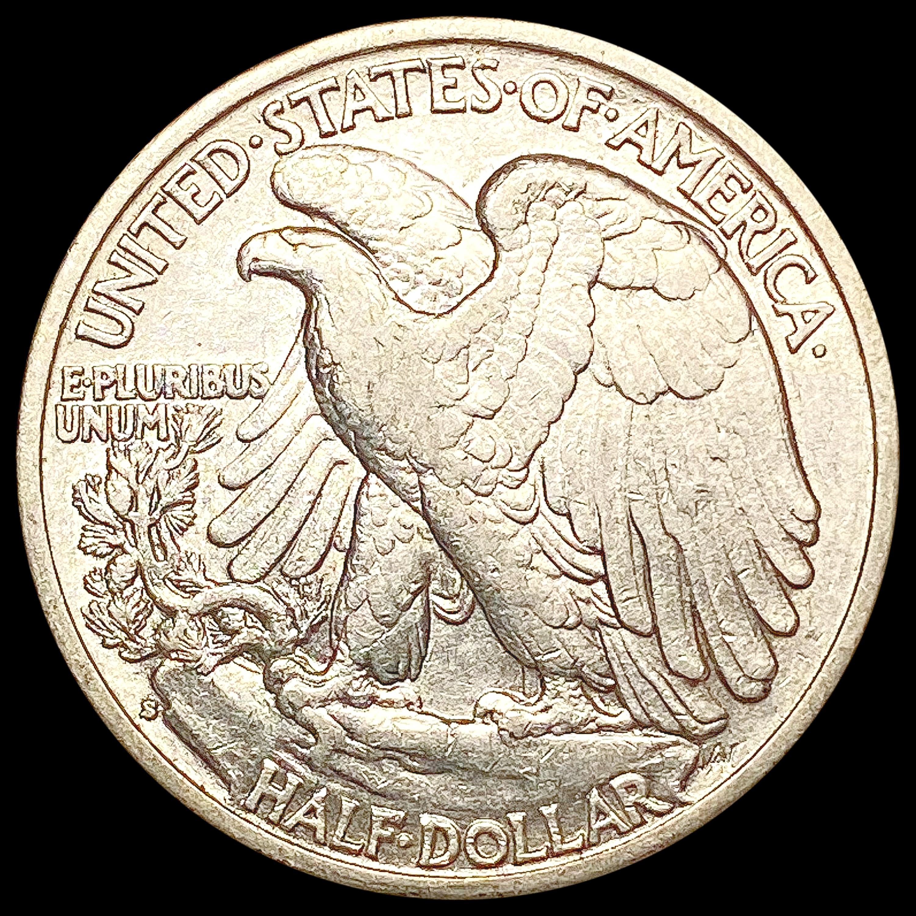 1933-S Walking Liberty Half Dollar CLOSELY UNCIRCU