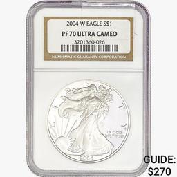 2004-W Silver Eagle NGC PF70 UC