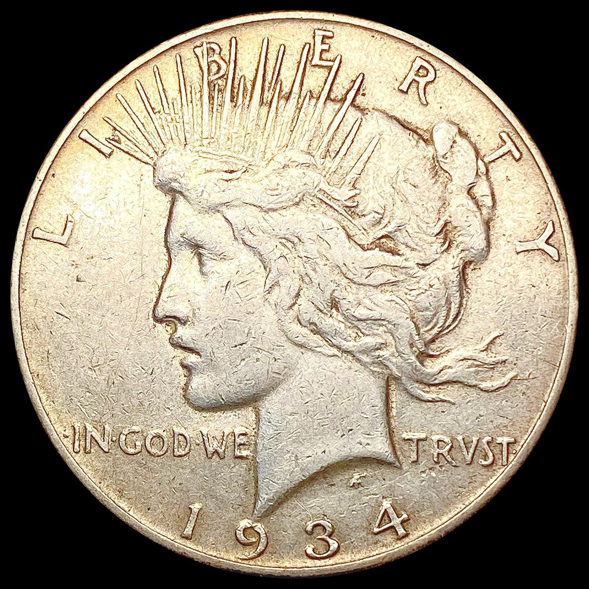 1934-S Silver Peace Dollar NEARLY UNCIRCULATED