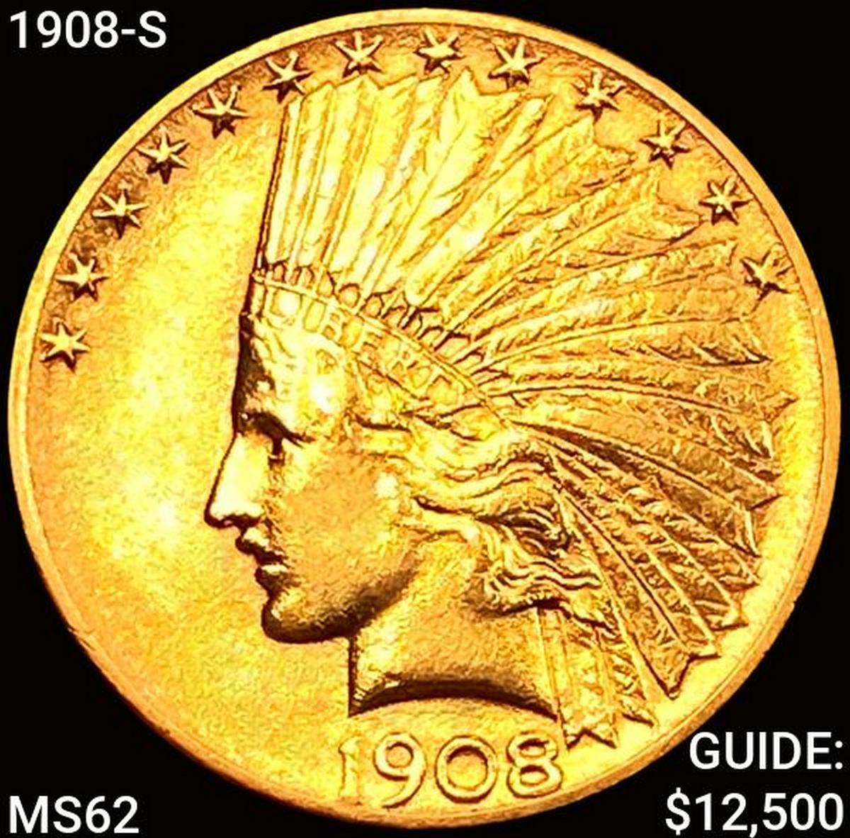 1908-S $10 Gold Eagle UNCIRCULATED