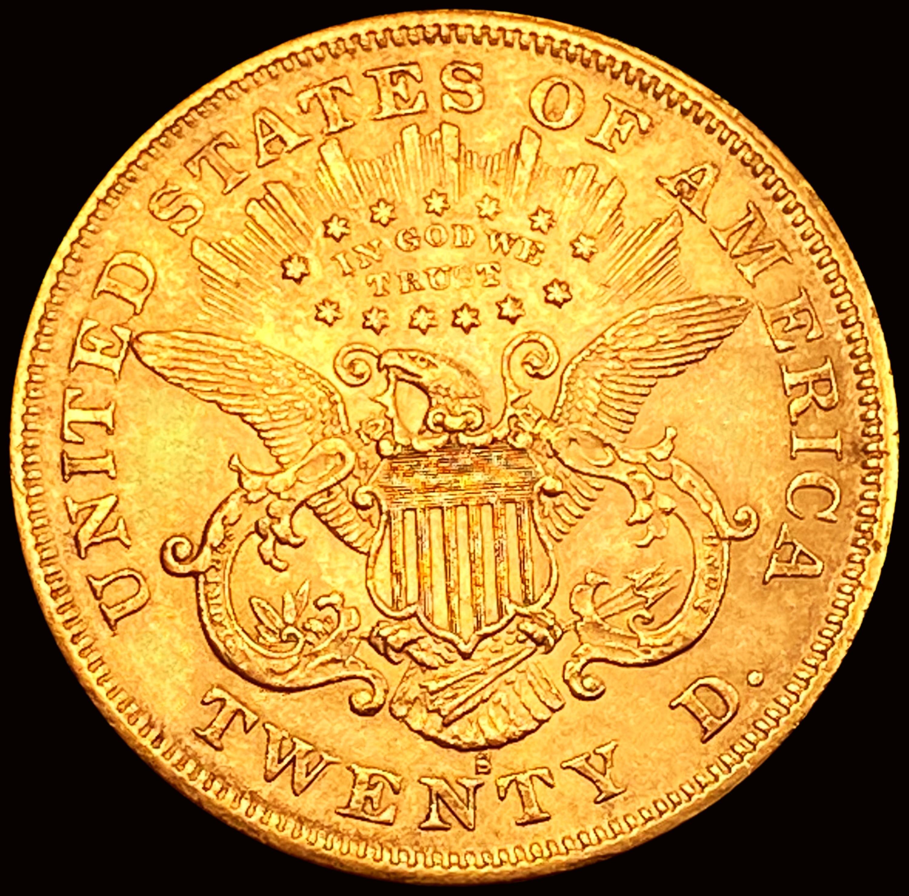 1875-S $20 Gold Double Eagle UNCIRCULATED