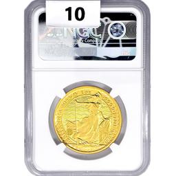 2023 G.B Â£100 1oz. Gold NGC MS69 KCIII OBV 445th