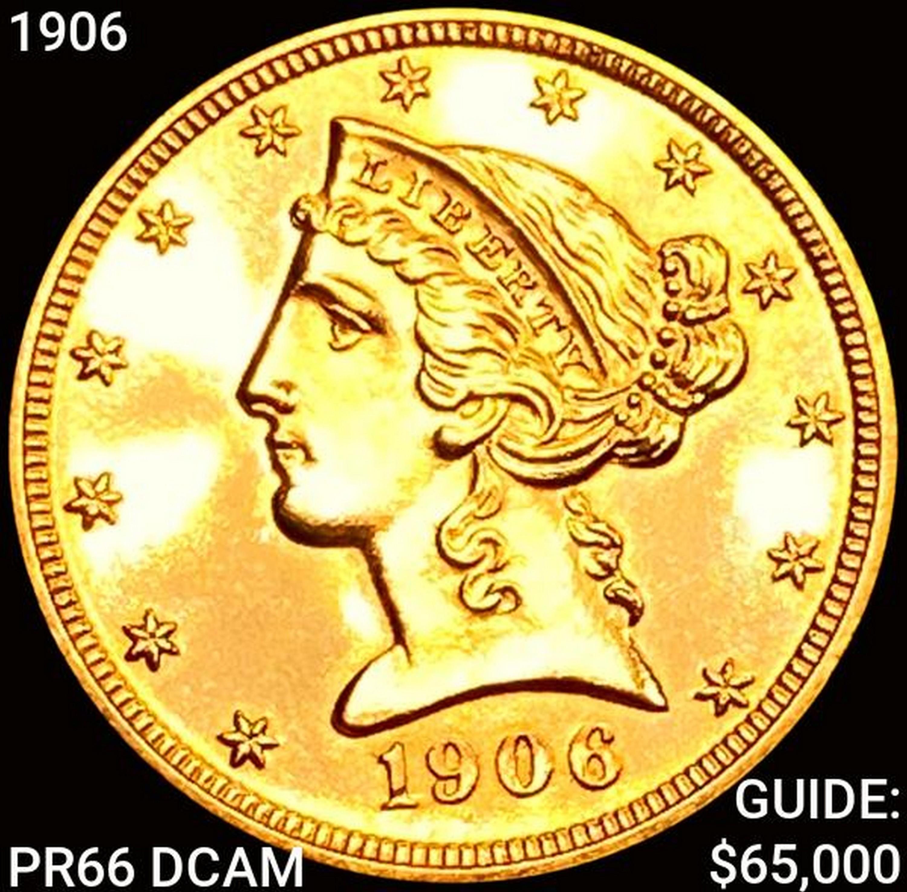 1906 $5 Gold Half Eagle GEM PROOF DCAM