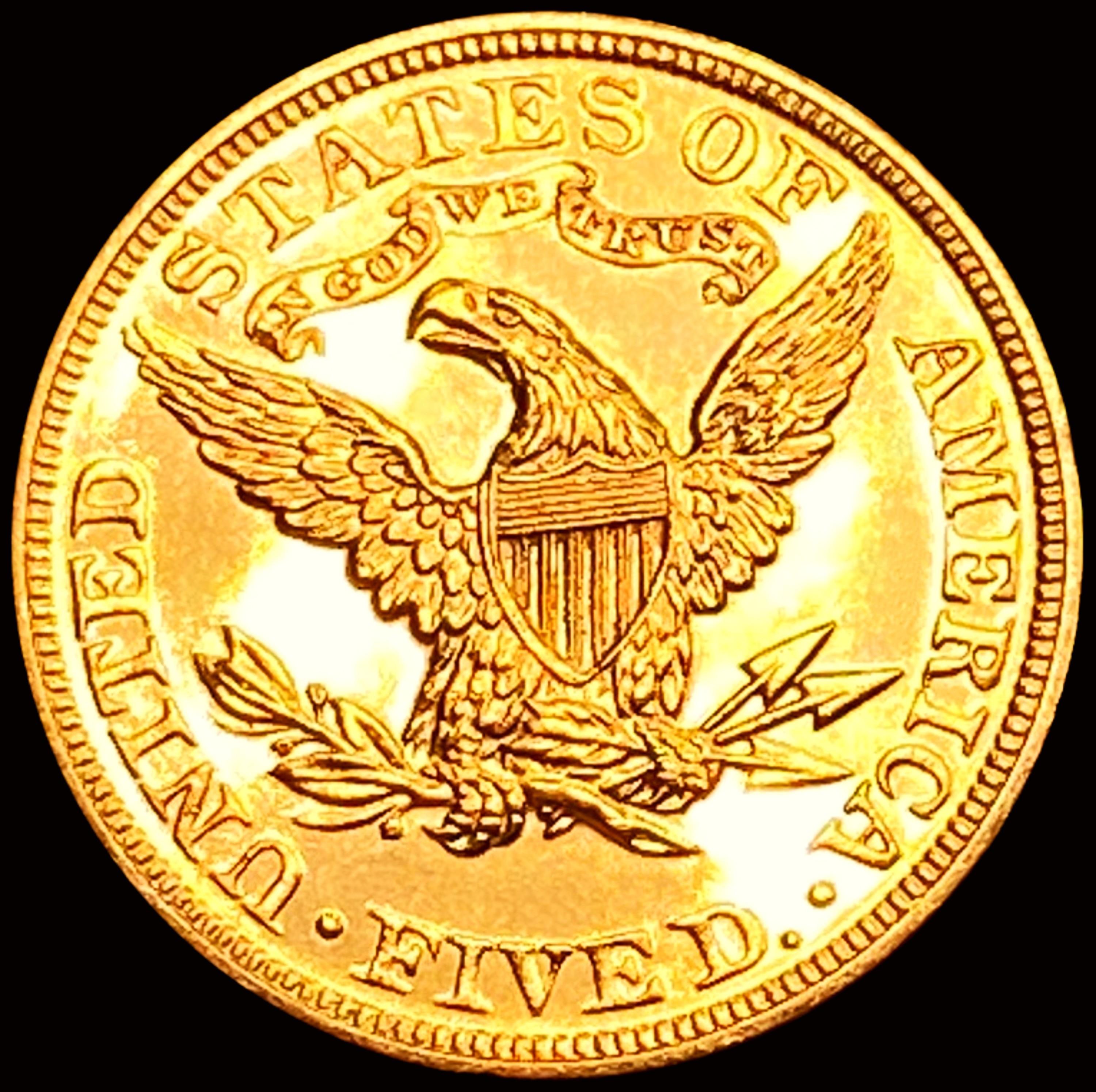 1906 $5 Gold Half Eagle GEM PROOF DCAM