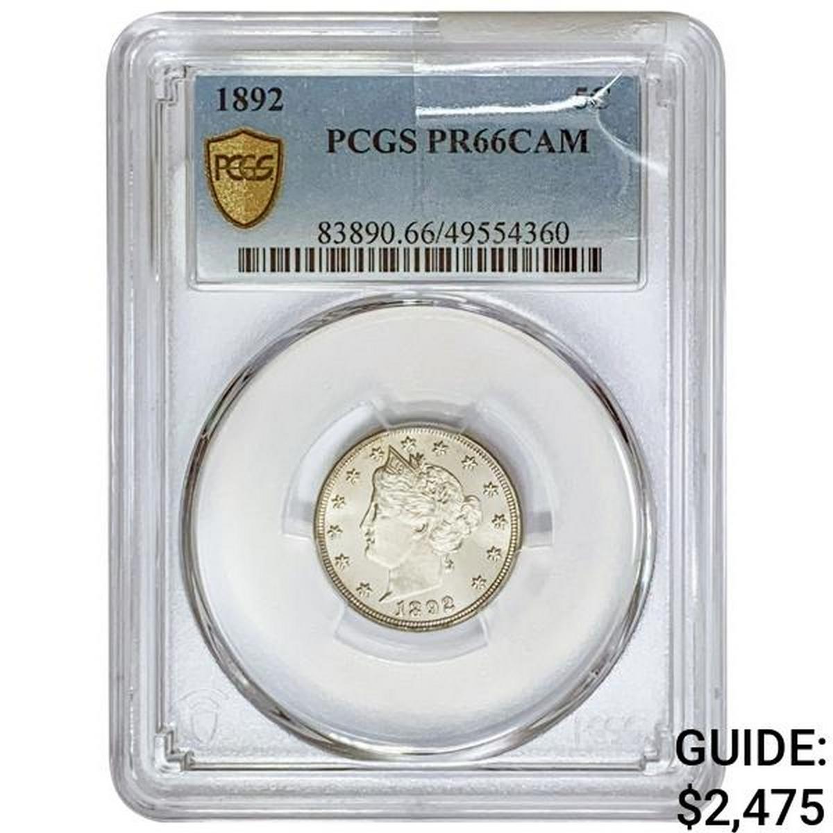 1892 Liberty Victory Nickel PCGS PR66 CAM