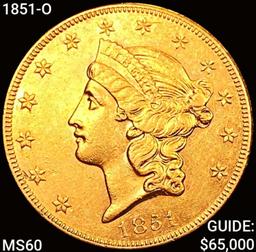 1851-O $20 Gold Double Eagle UNCIRCULATED