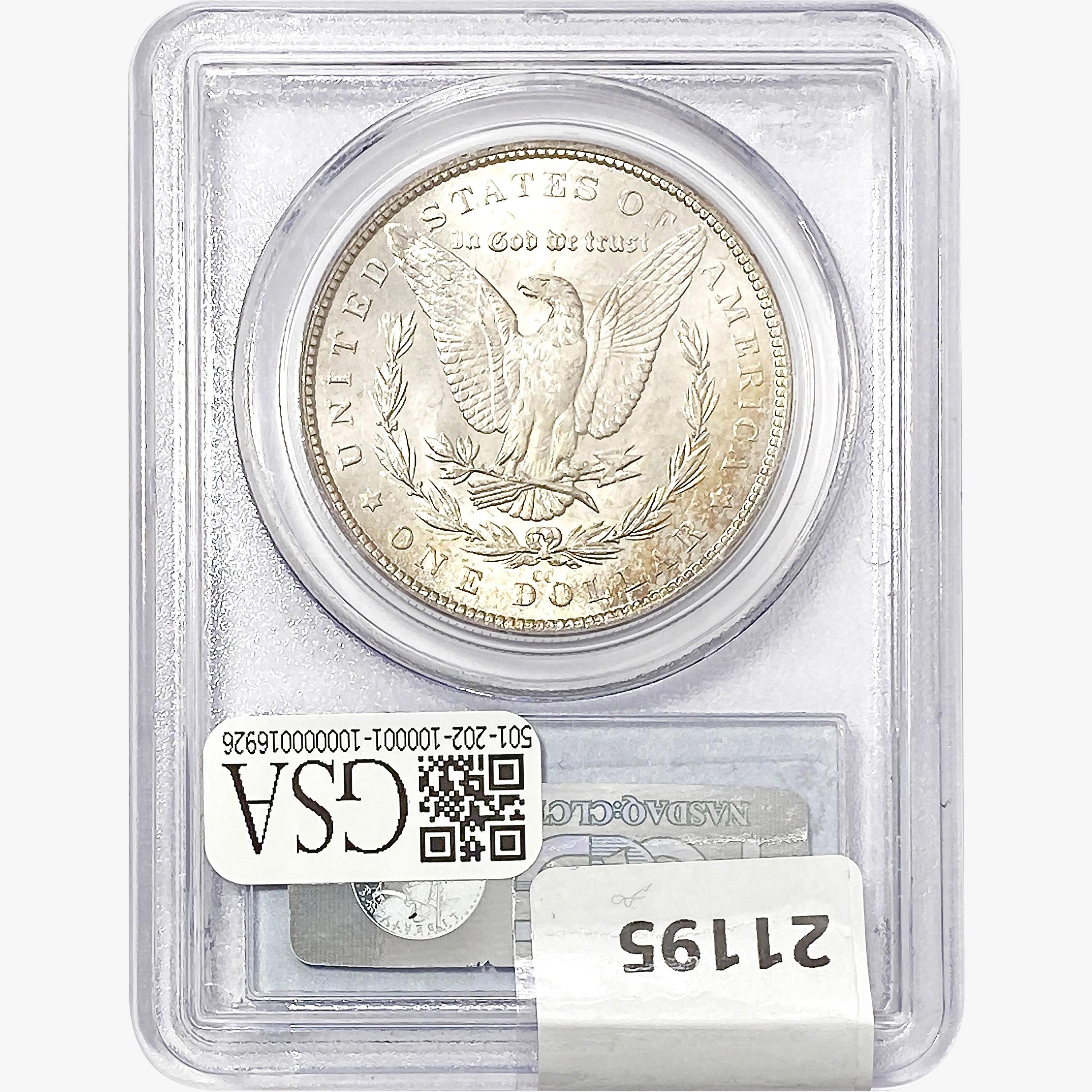1882-CC Morgan Silver Dollar PCGS MS63