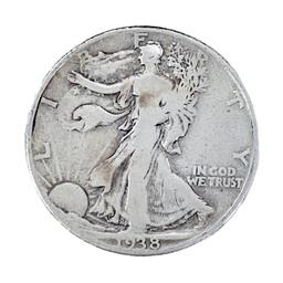 1938-D Roll of Walking Liberty Half Dollars [20 Co