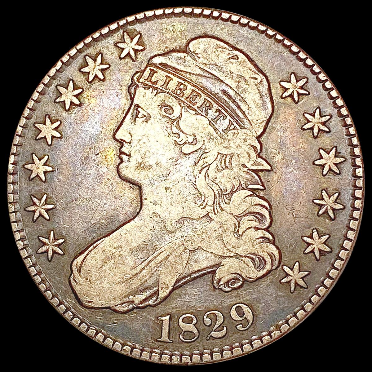 1829 Capped Bust Half Dollar LIGHTLY CIRCULATED