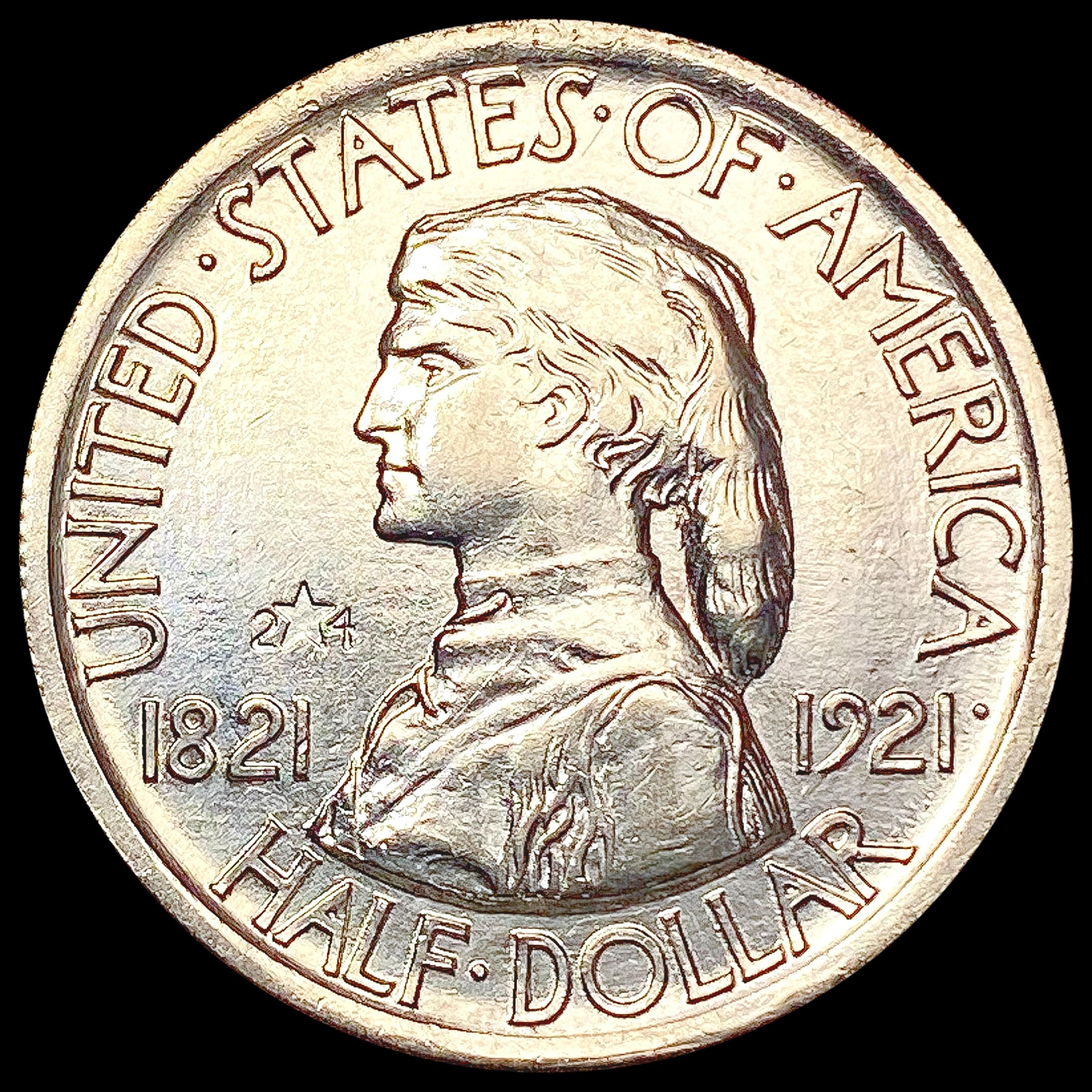 1921 2X4 Missouri Half Dollar UNCIRCULATED