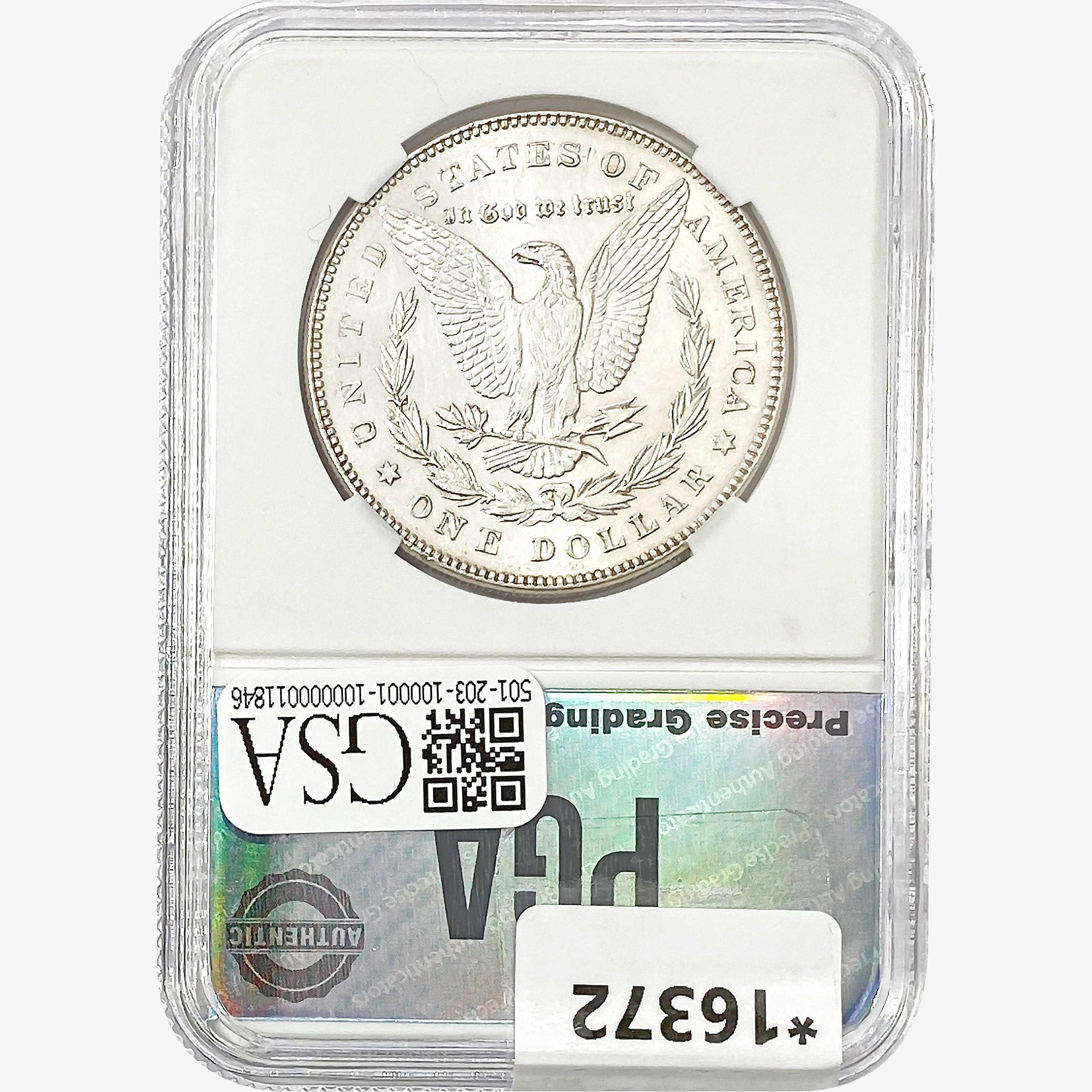 1878 7TF Morgan Silver Dollar PGA MS65+ PL REV 78