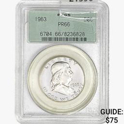 1963 Franklin Half Dollar PCGS PR66