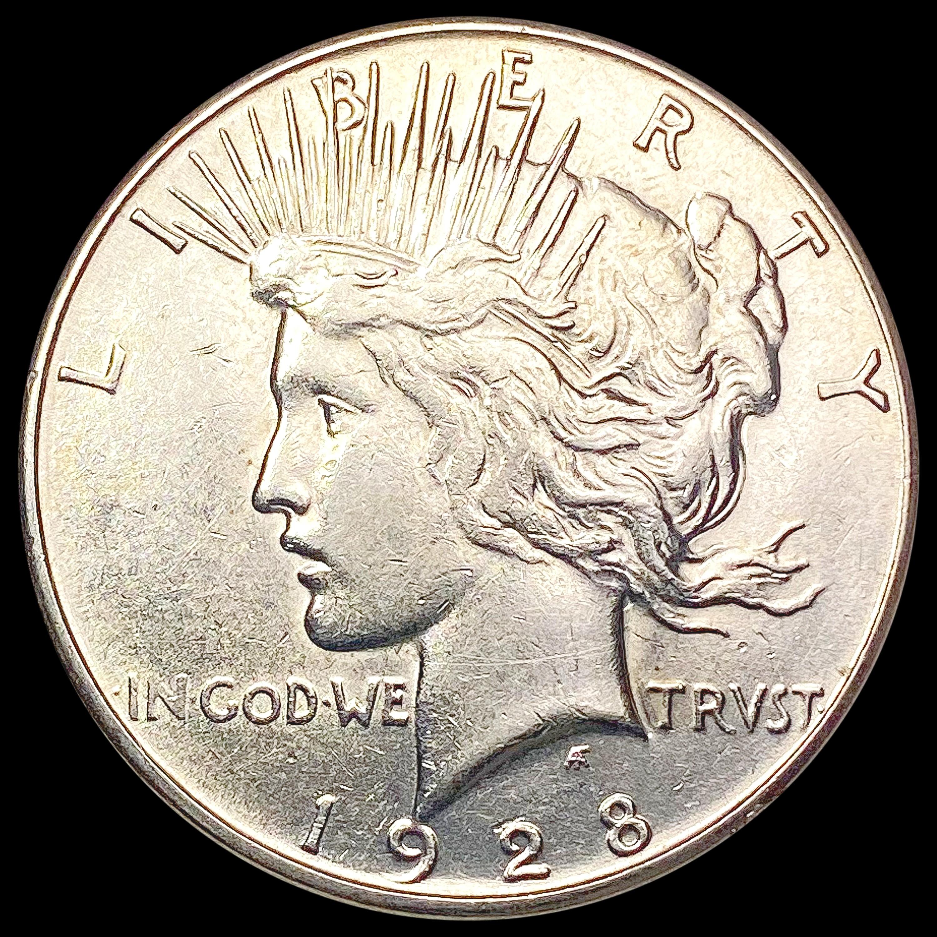 1928-S Silver Peace Dollar CLOSELY UNCIRCULATED