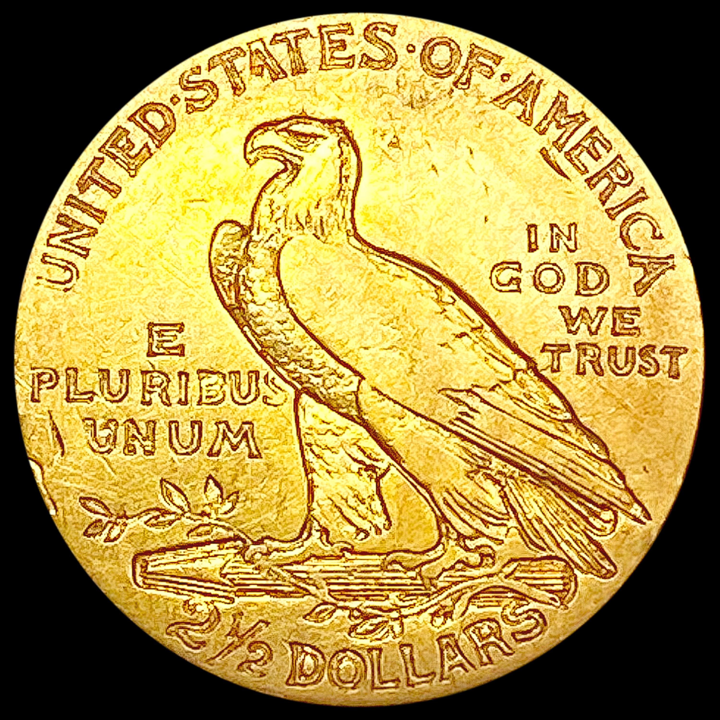 1908 $2.50 Gold Quarter Eagle CLOSELY UNCIRCULATED