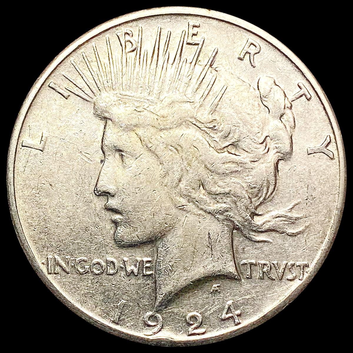 1924-S Silver Peace Dollar CLOSELY UNCIRCULATED