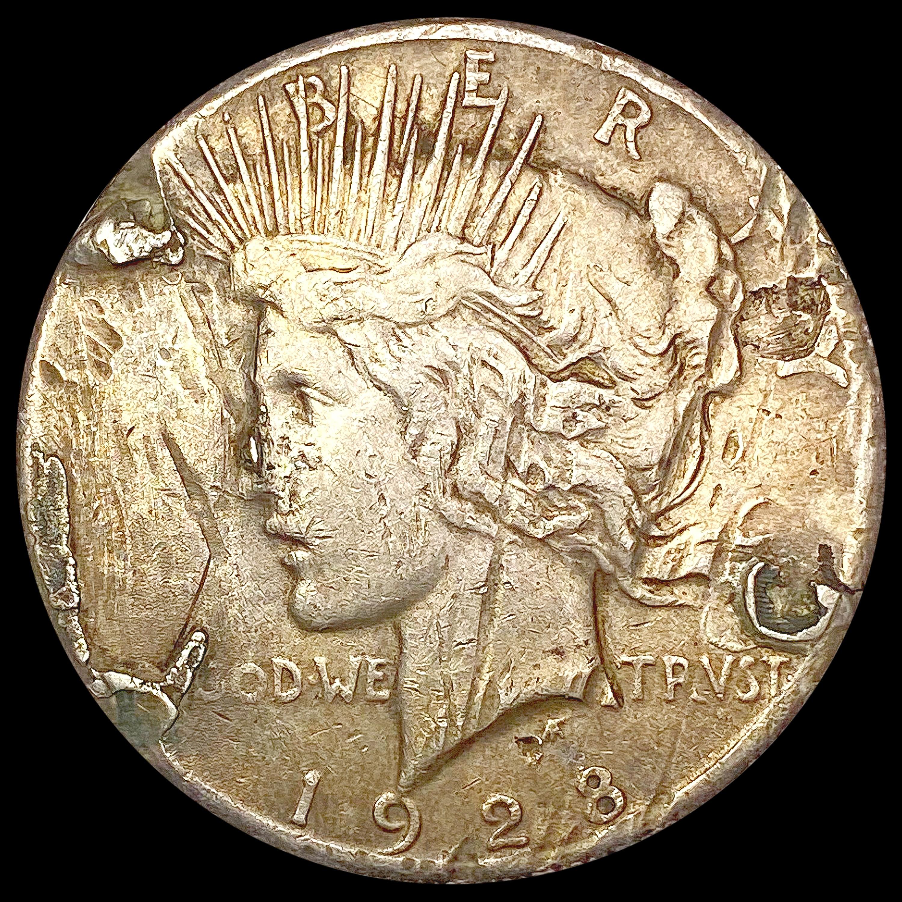 1928 Silver Peace Dollar NICELY CIRCULATED