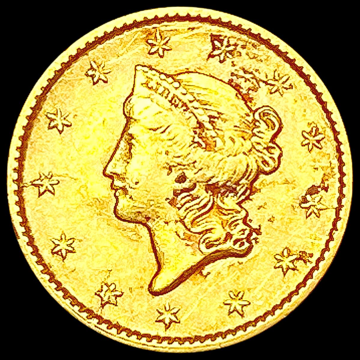 1853 Rare Gold Dollar NEARLY UNCIRCULATED