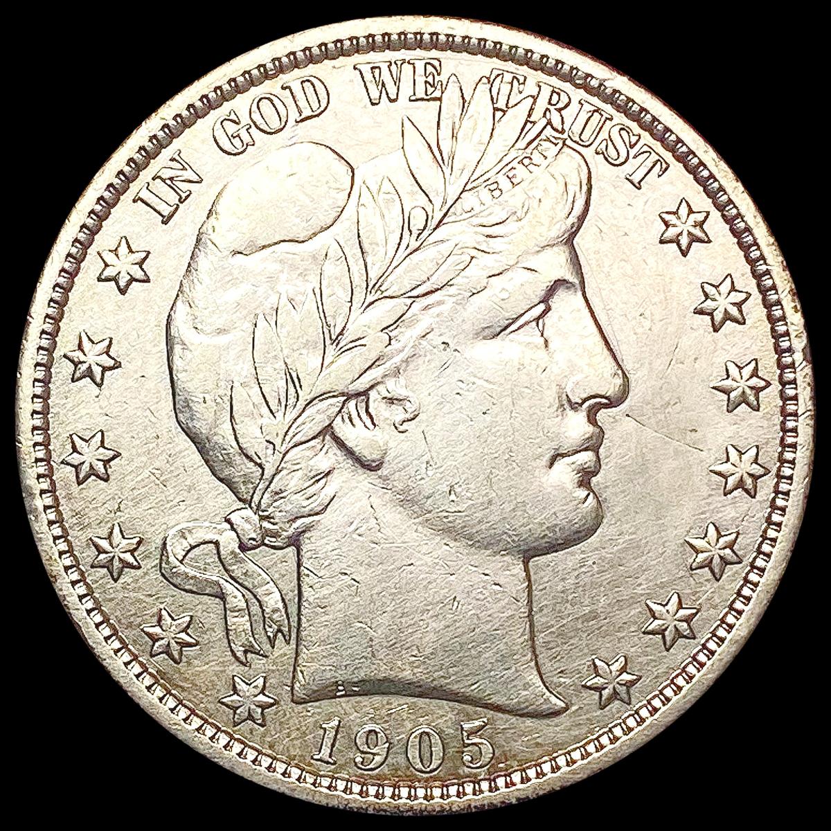 1905 Barber Half Dollar CLOSELY UNCIRCULATED
