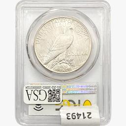 1925-S Silver Peace Dollar PCGS AU50