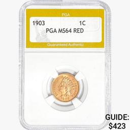 1903 Indian Head Cent PGA MS64 RED