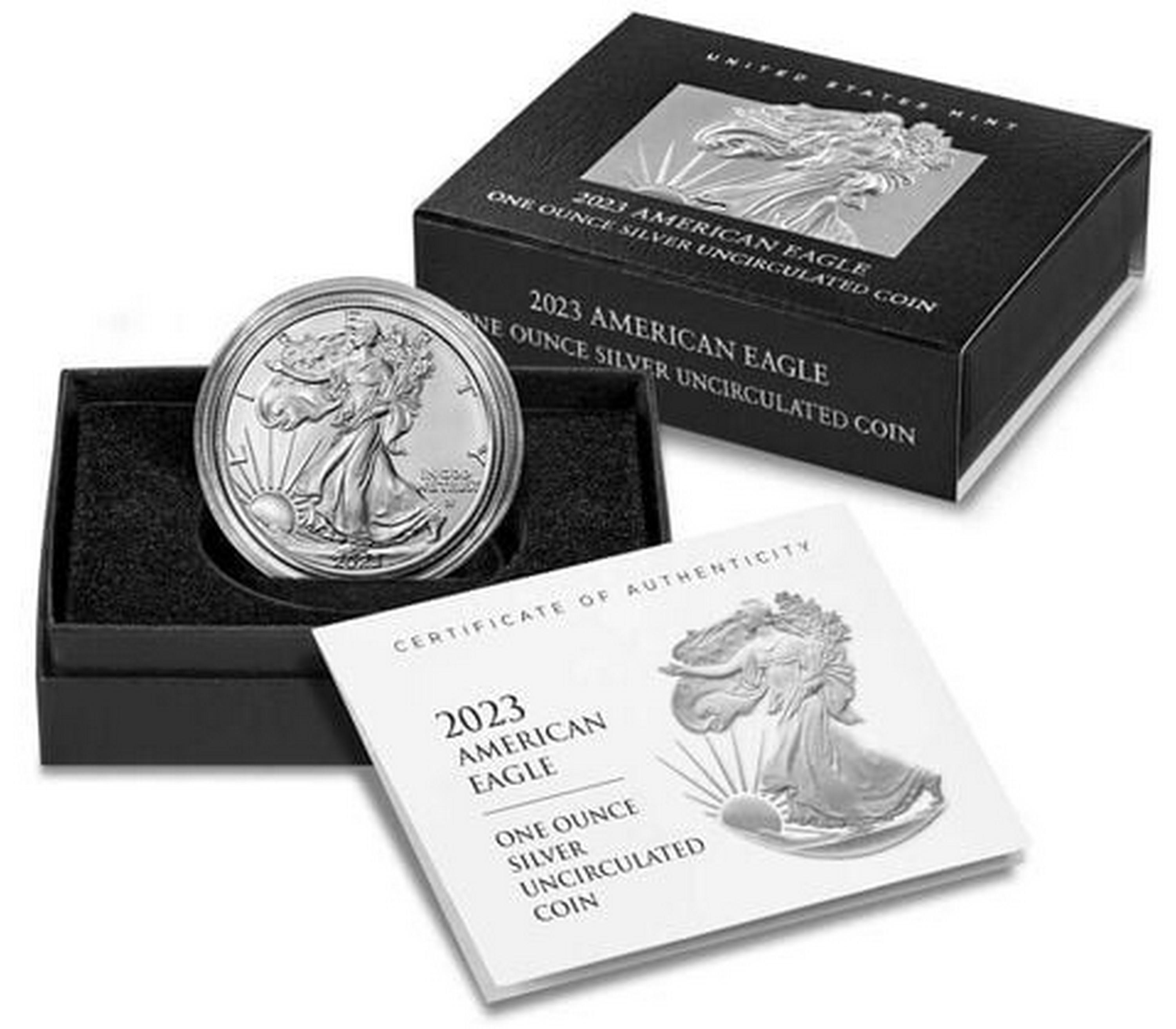 American Eagle 2023-W BURNISHED 1oz Sil UNC