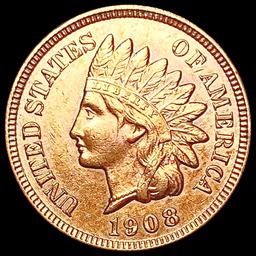 1908 RED Indian Head Cent UNCIRCULATED