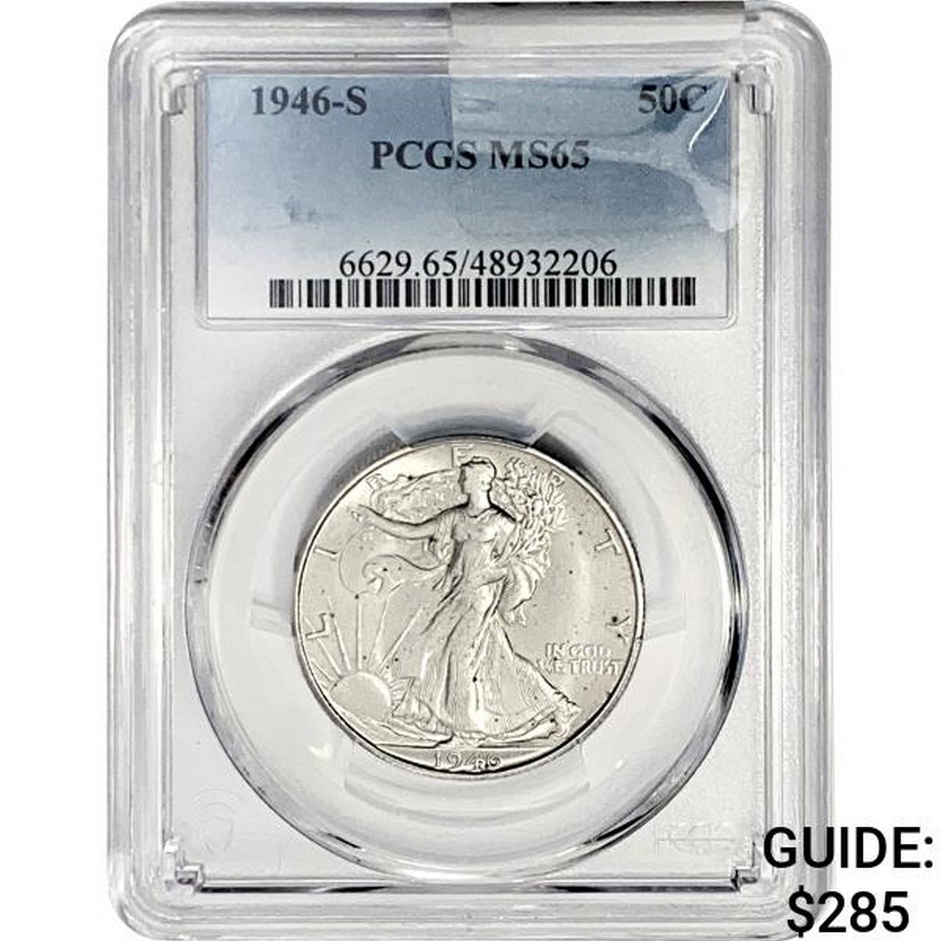 1946-S Walking Liberty Half Dollar PCGS MS65