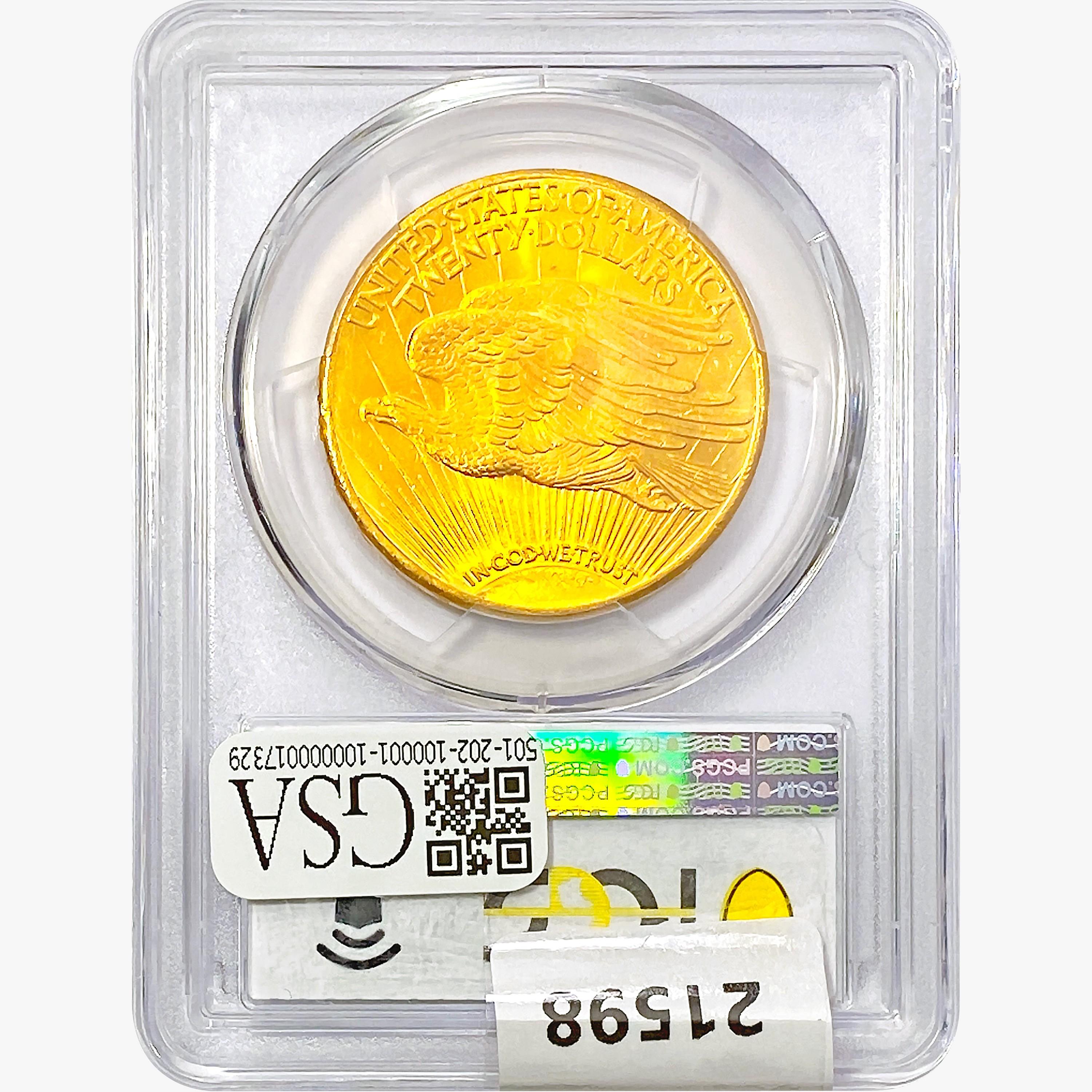 1927 $20 Gold Double Eagle PCGS MS65