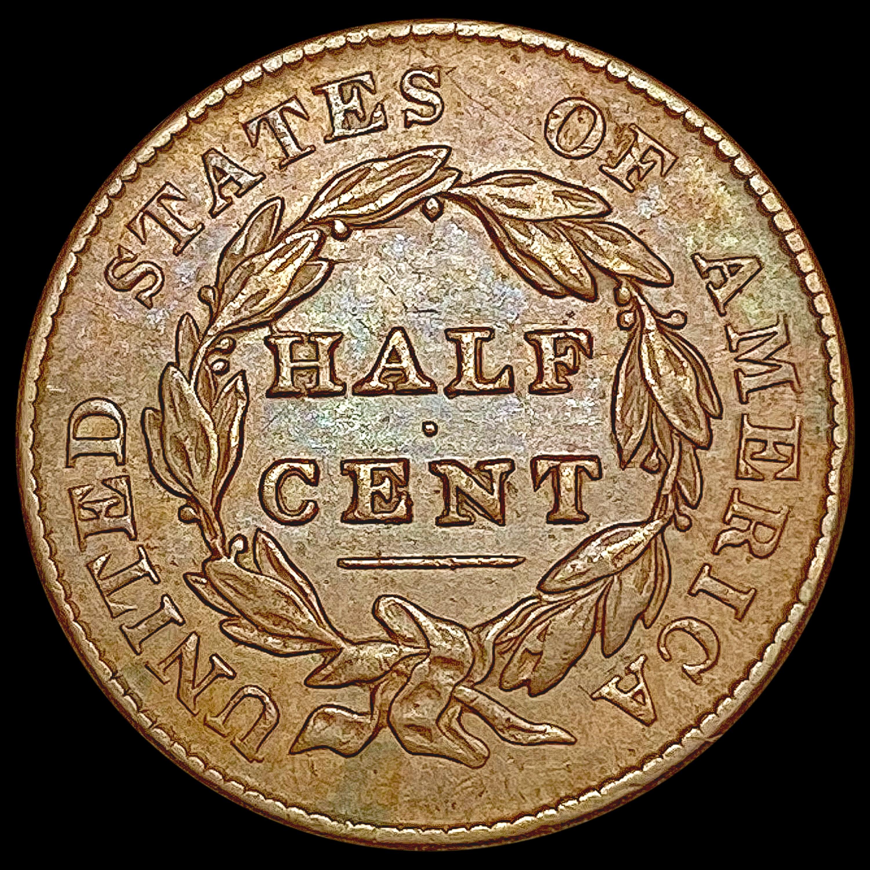 1828 Classic Head Half Cent CLOSELY UNCIRCULATED