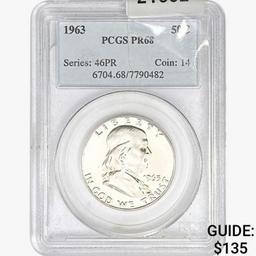 1963 Franklin Half Dollar PCGS PR68