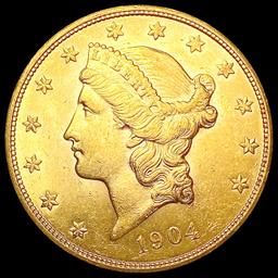 1904 $20 Gold Double Eagle CHOICE AU