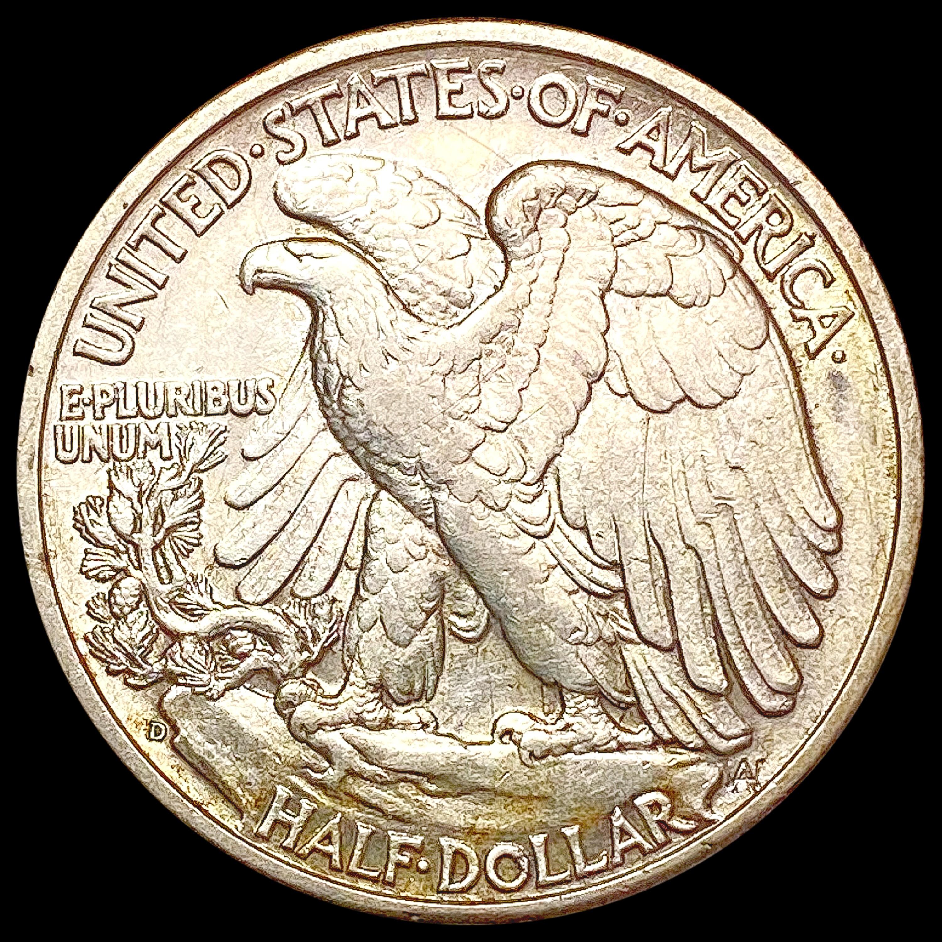 1938-D Walking Liberty Half Dollar CHOICE AU