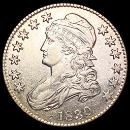 1830 Capped Bust Half Dollar CLOSELY UNCIRCULATED