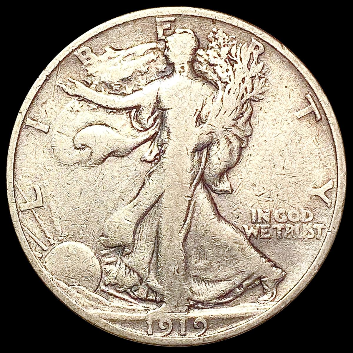 1919-S Walking Liberty Half Dollar CHOICE BU