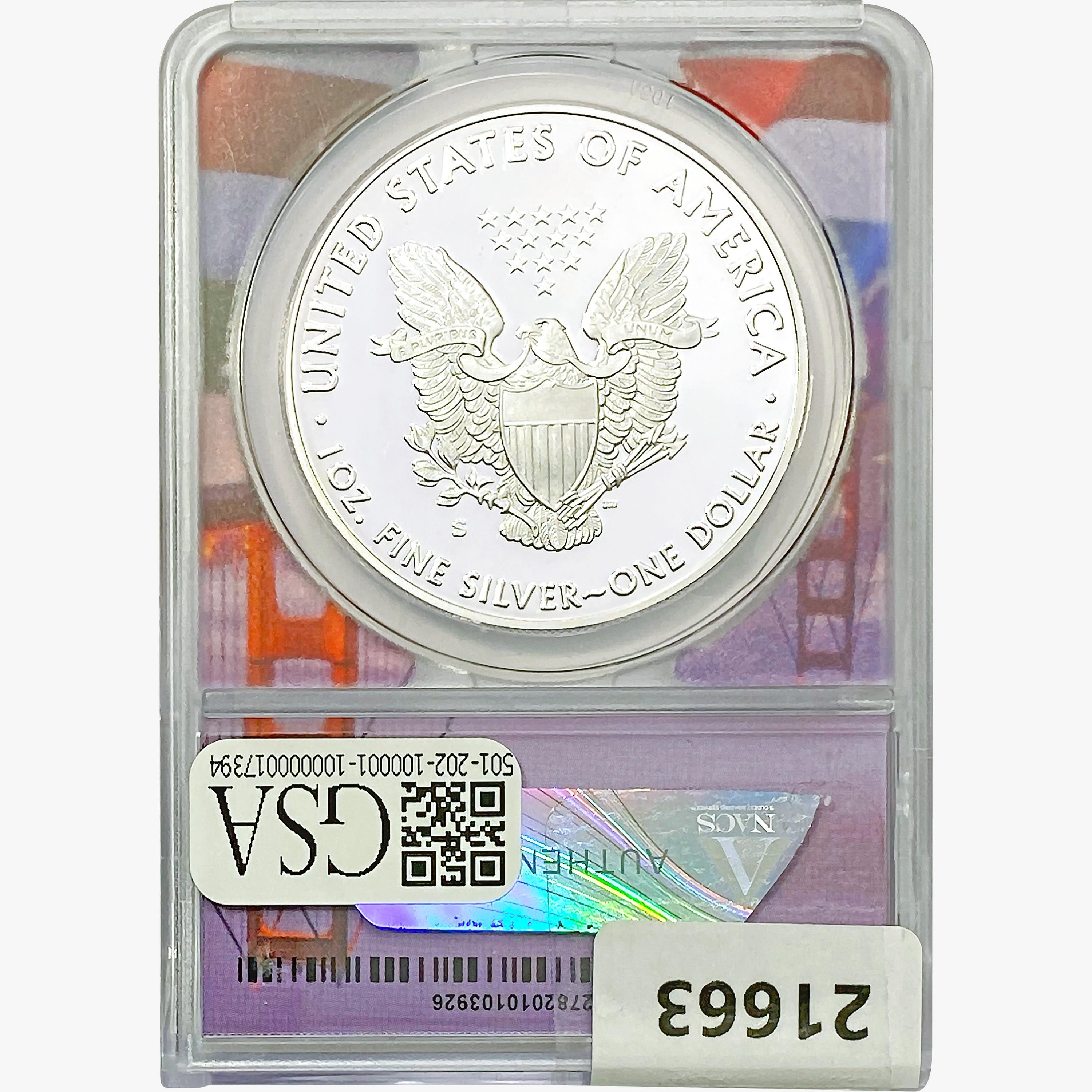 2020-S Silver Eagle ANACS PR70 DCAM