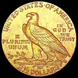 1909 $2.50 Gold Quarter Eagle NEARLY UNCIRCULATED