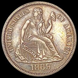 1869 Seated Liberty Dime CLOSELY UNCIRCULATED