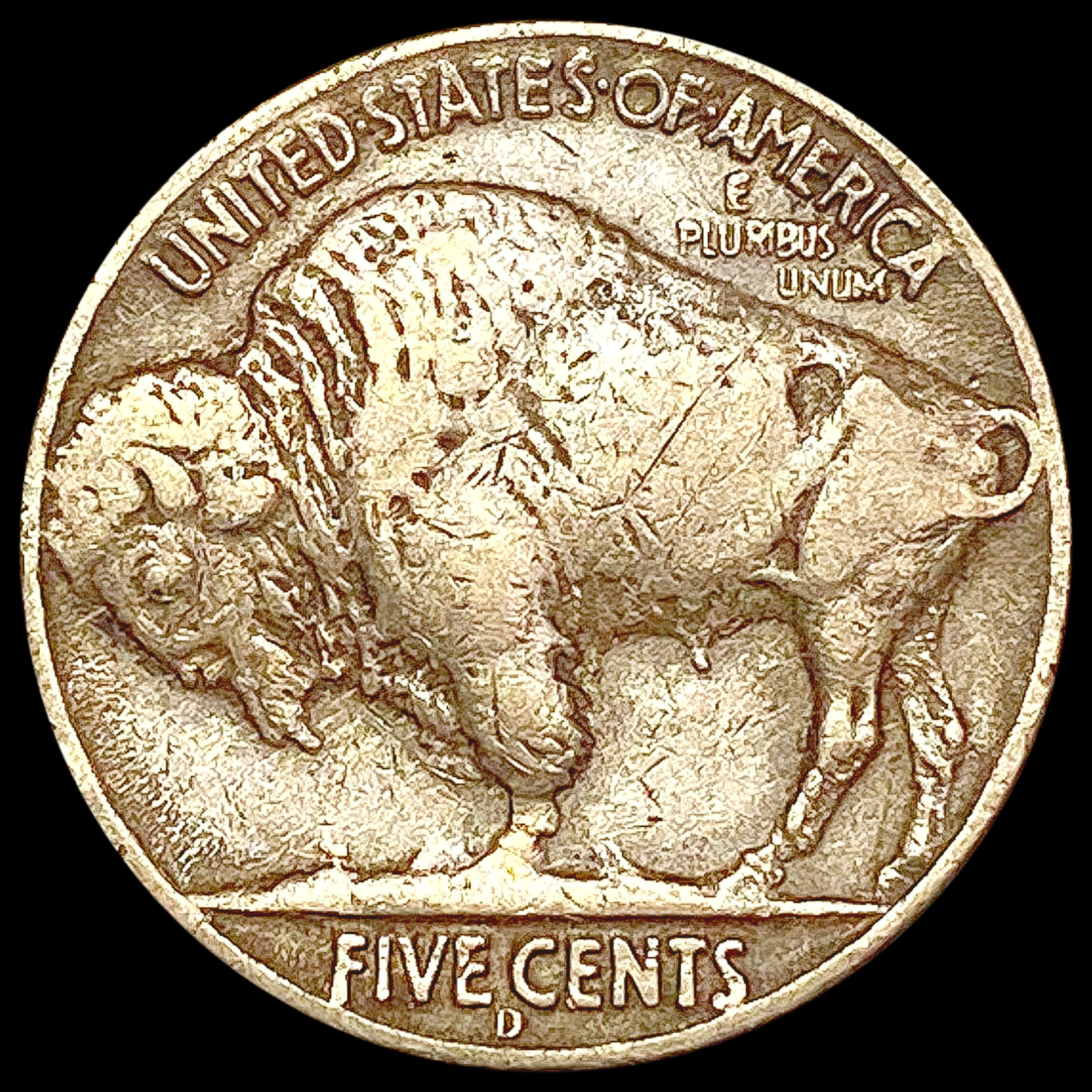 1937-D 3-Leg Buffalo Nickel LIGHTLY CIRCULATED