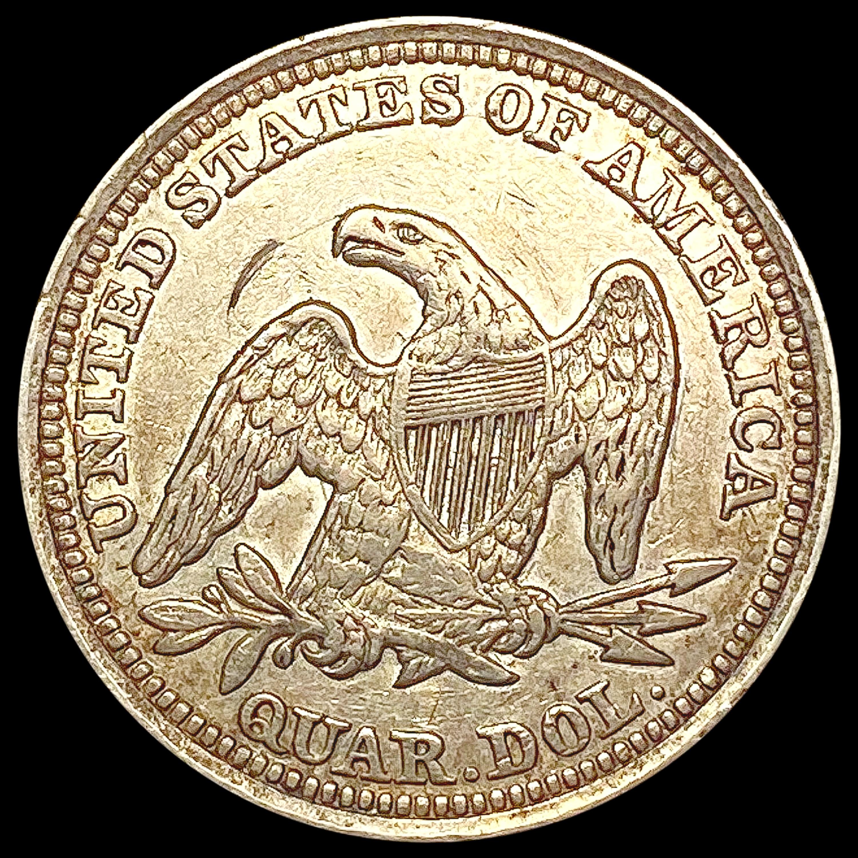 1858 Seated Liberty Quarter CLOSELY UNCIRCULATED