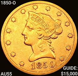 1850-O $10 Gold Eagle HIGH GRADE