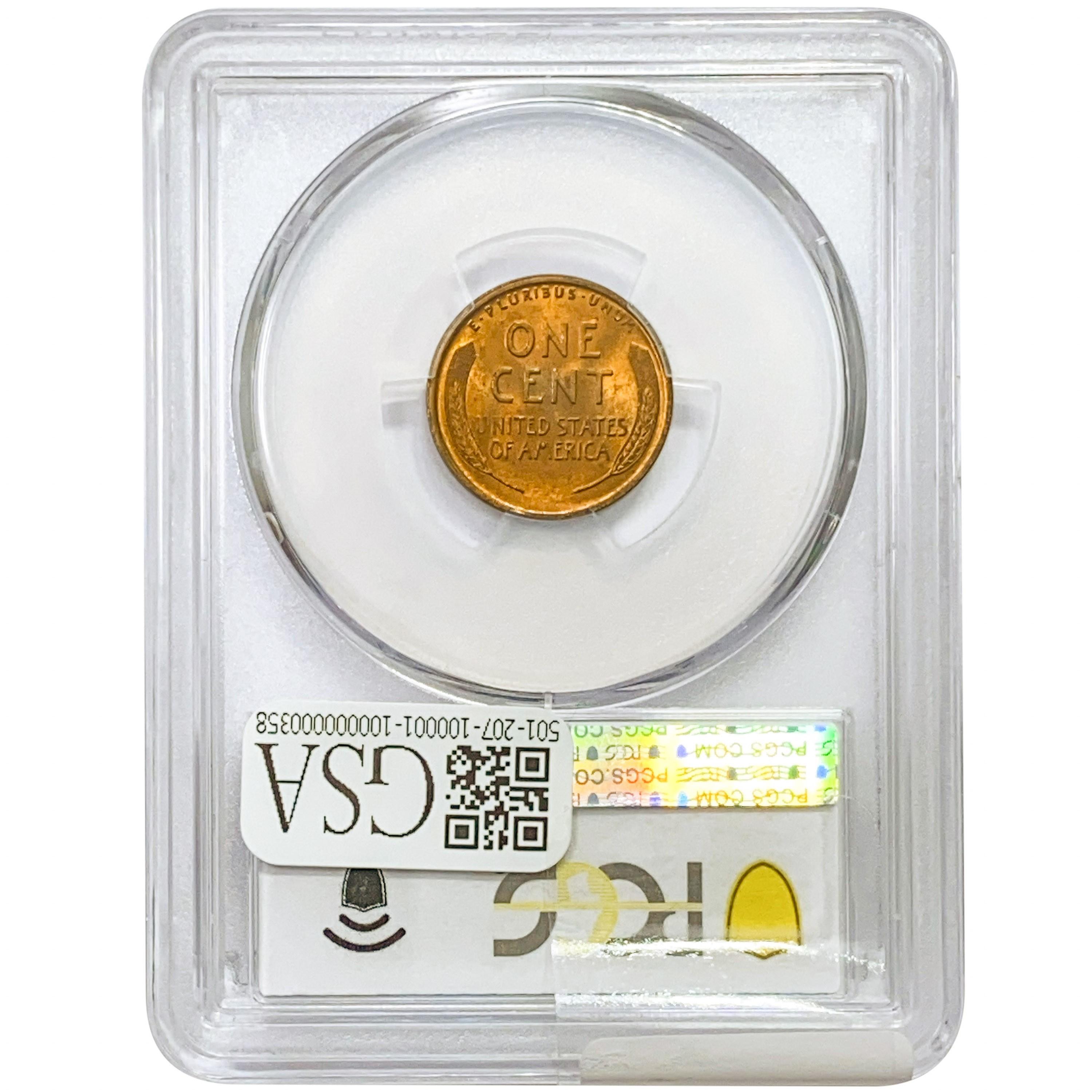 1919 Wheat Cent PCGS MS67 RD