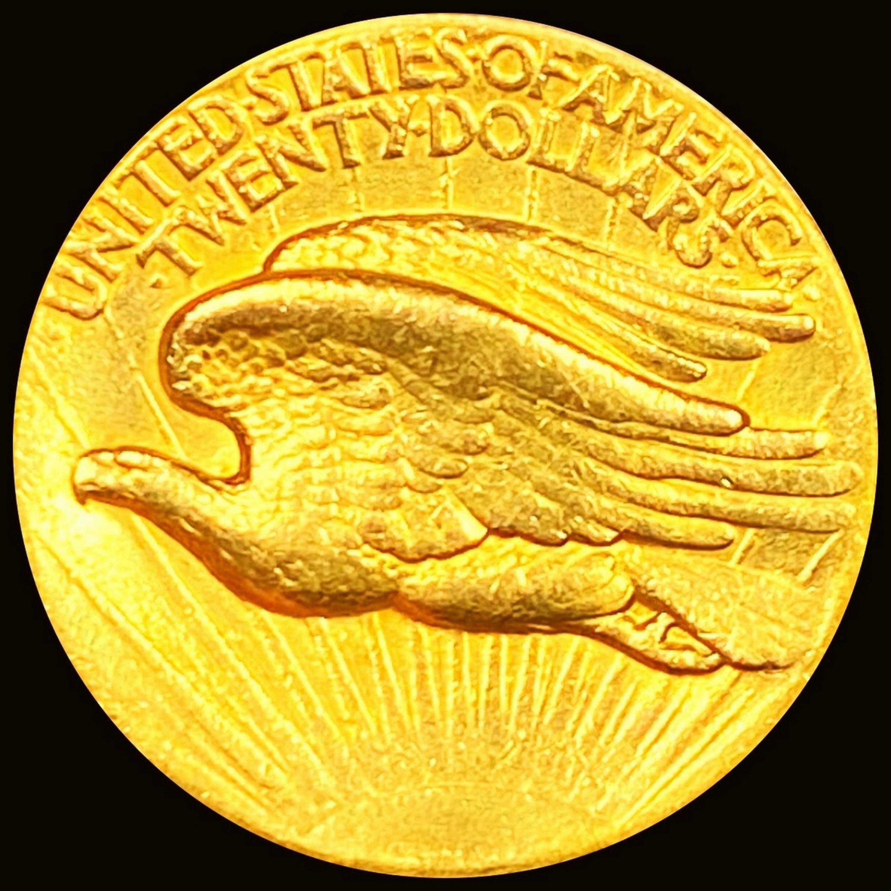 1907 High Relief $20 Gold Double Eagle CHOICE BU