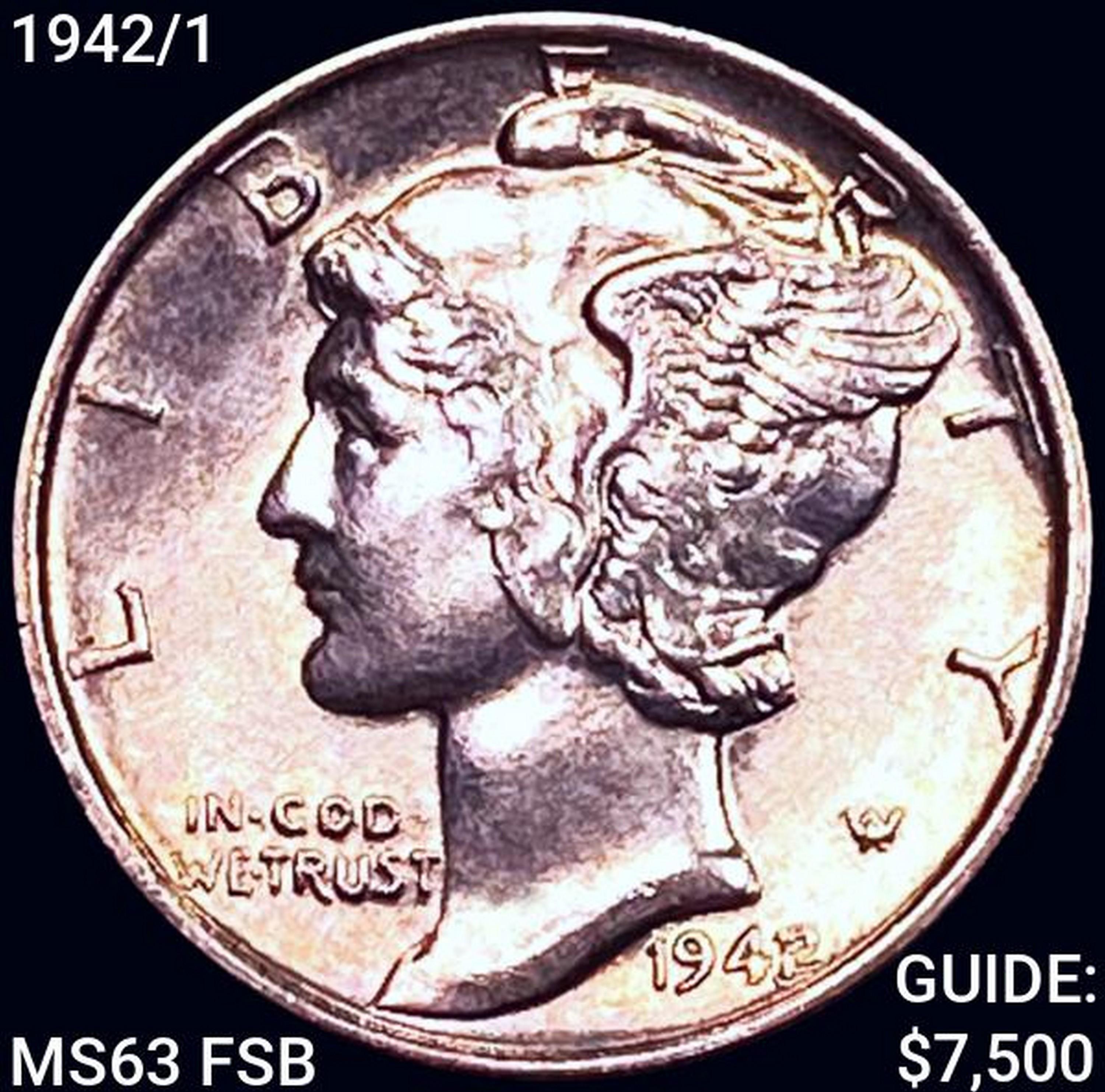 1942/1 Mercury Dime CHOICE BU FSB