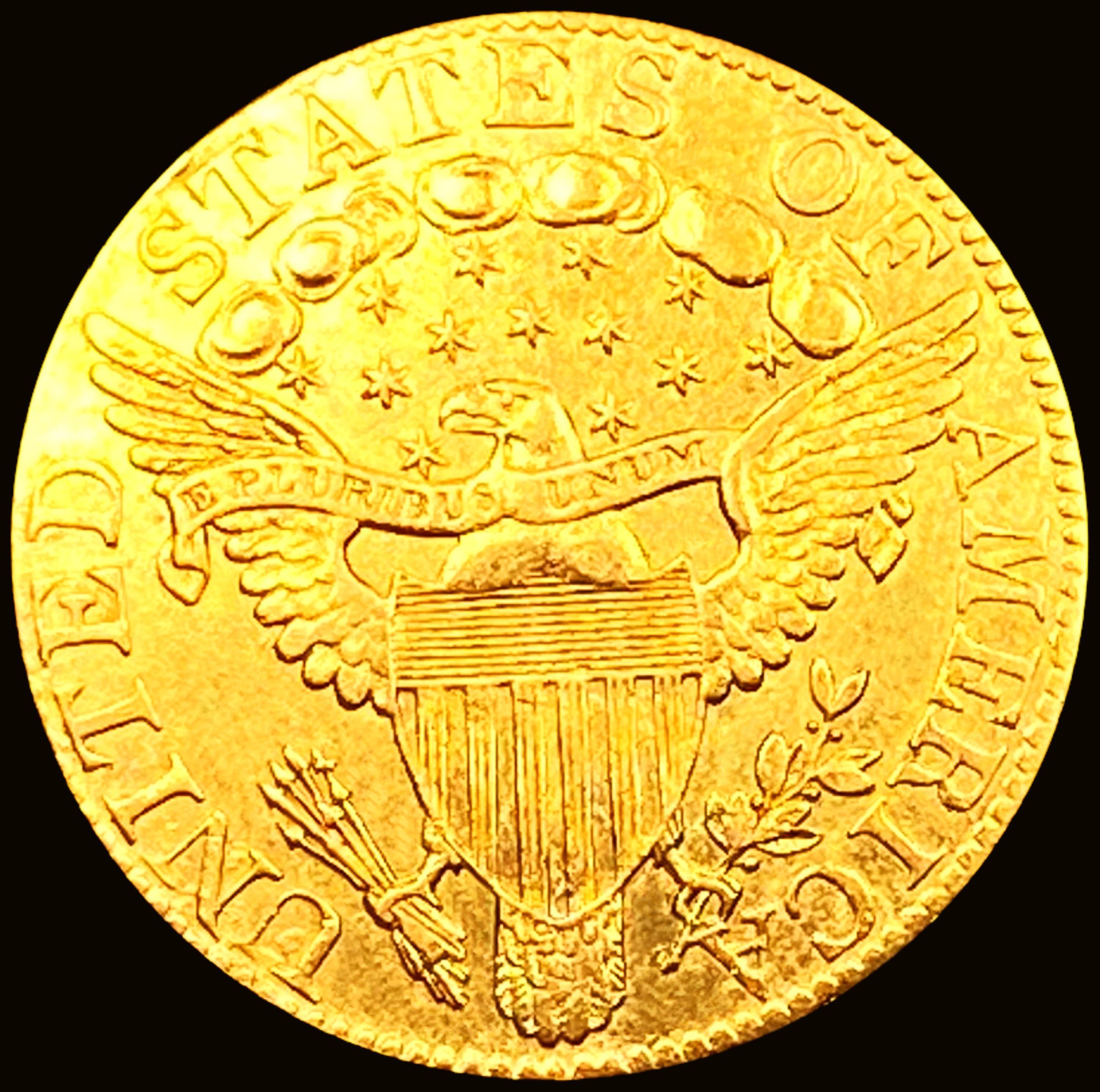 1800 $5 Gold Half Eagle CHOICE BU