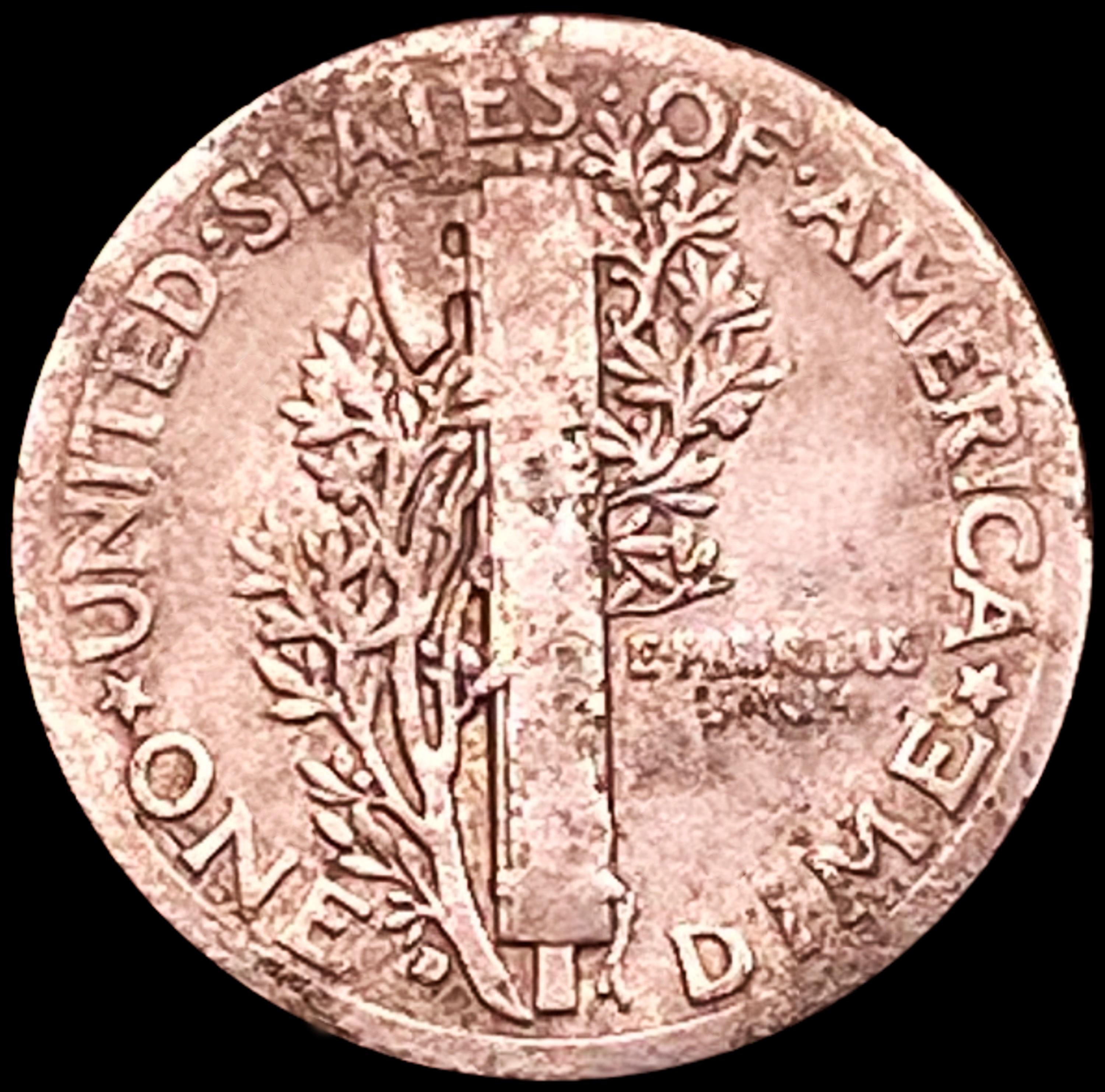 1916-D Mercury Dime NICELY CIRCULATED