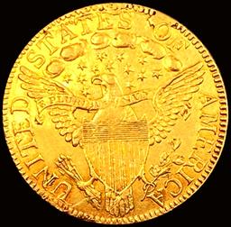 1798 Lg 8 13 Star Rev $5 Gold Half Eagle UNCIRCULA