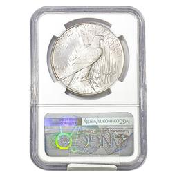 1922-D Silver Peace Dollar NGC MS66