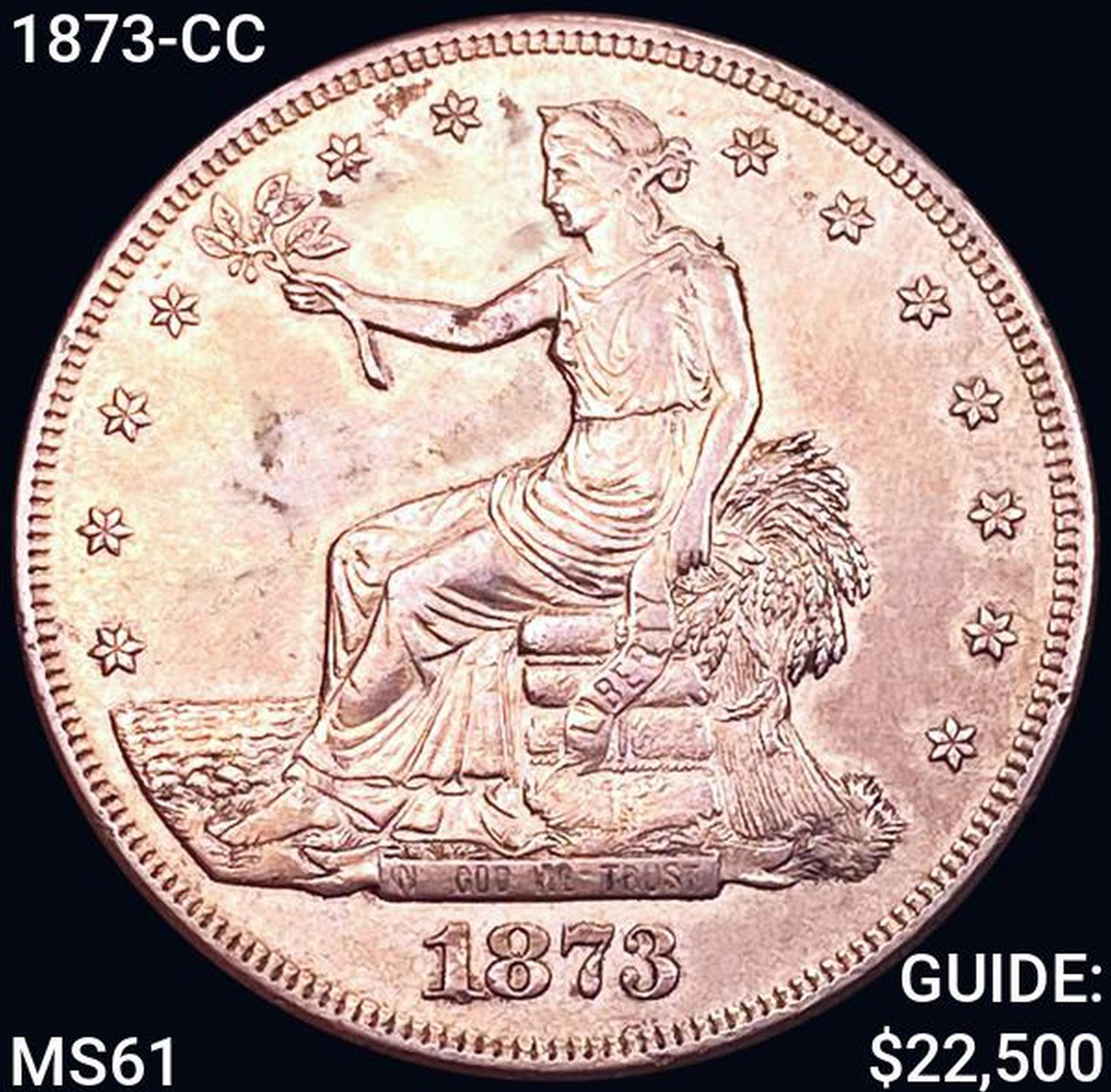 1873-CC Silver Trade Dollar UNCIRCULATED