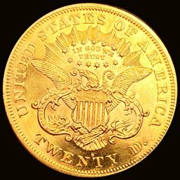 1876-S $20 Gold Double Eagle CHOICE BU