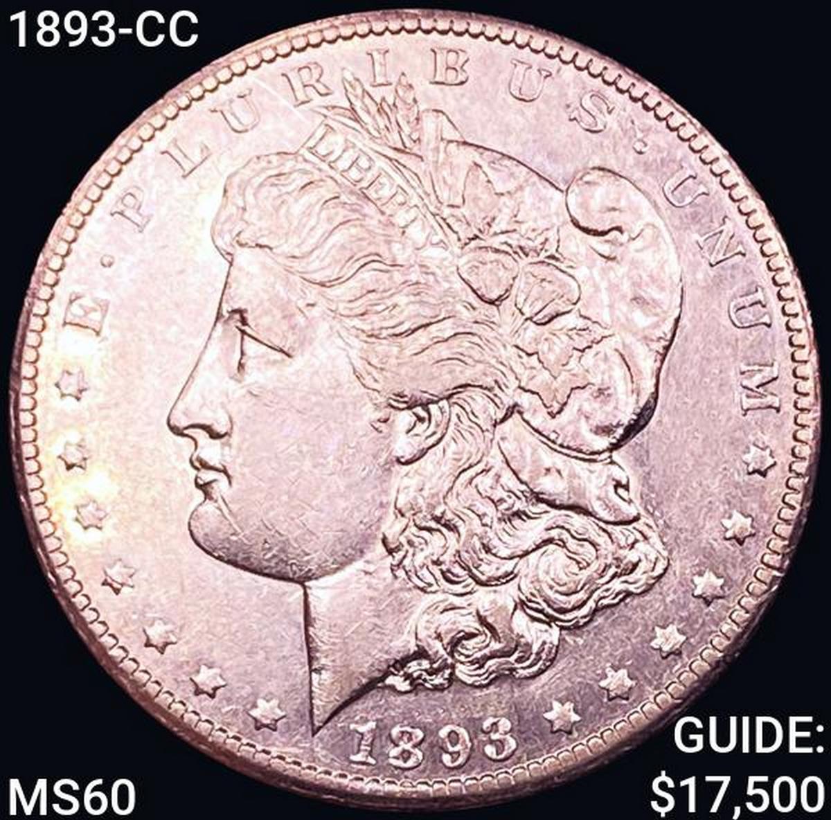 1893-CC Morgan Silver Dollar UNCIRCULATED